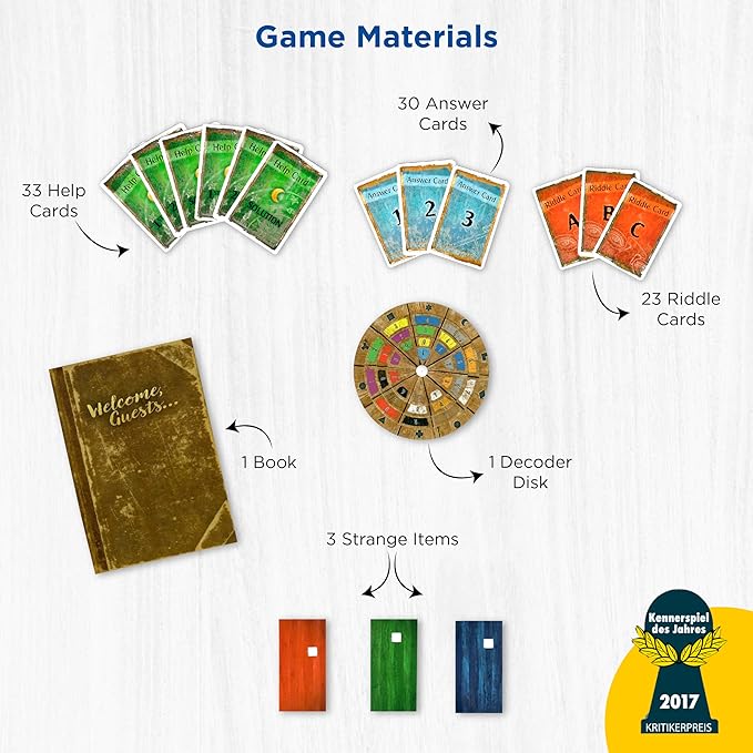 Exit: The Abandoned Cabin - Kennerspiel Des Jahres Winner, Card-Based Family Escape Room Game for 1-4 Players, Ages 12+, Blue