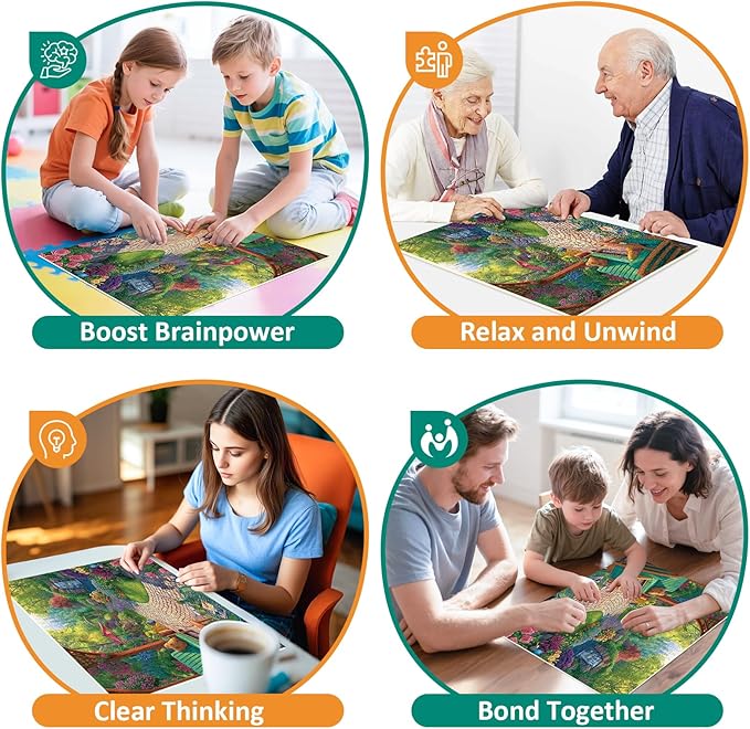 500 Piece Puzzles for Adults,Beautiful Flower Garden Puzzle for Kids Teen Adults,Recycled Paper Unique Fun Jigsaw Puzzle 500 Pieces,Challenging Family Game Gift for Friends Men Women Seniors,20.5*15In