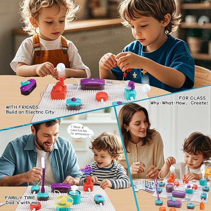 45 PCS Science Kits for Kids Ages 5-7 8-12, Electronics Exploration Kit for Kid, Over 151 Projects, STEM Educational Toy for Kids Ages 5-7 8-12, Toys for 5 6 7 8 9 10 11 12 Year Old Boys