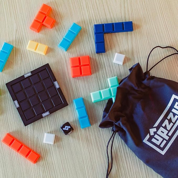 Educational Insights Upzzle - Strategic Stacking Board Games for Kids, Teens & Adults, 2 Player Vertical Puzzle Building Challenge, 3D Brain Teaser, Family Game Night Activities & Gifts for Ages 7+