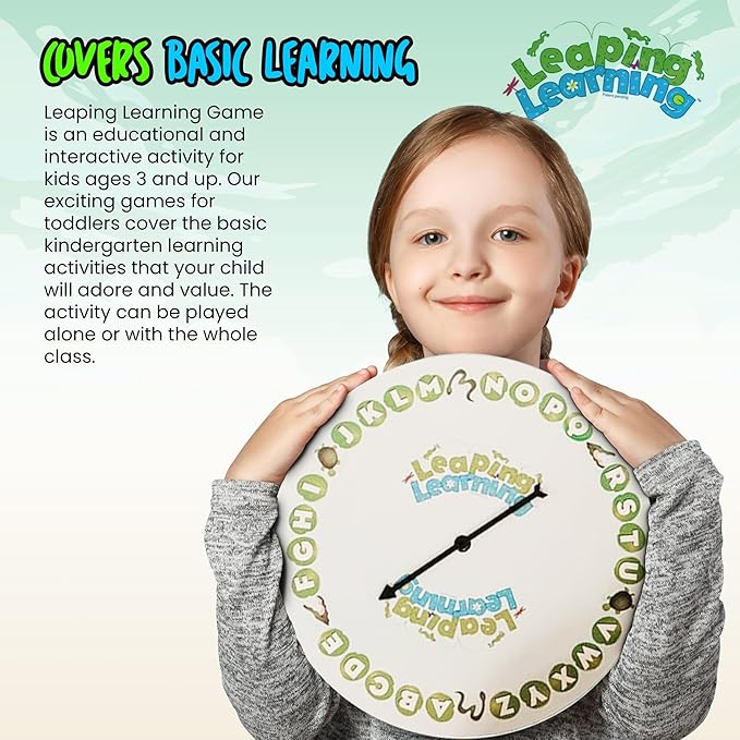 Interactive Play Mat - Toys & Games for Numbers, Colors, Shape & ABC Learning for Toddlers, Educational Toys for 3 Year Olds & Up, Sit and Spin Toddler Puzzles with Phonic Sounds