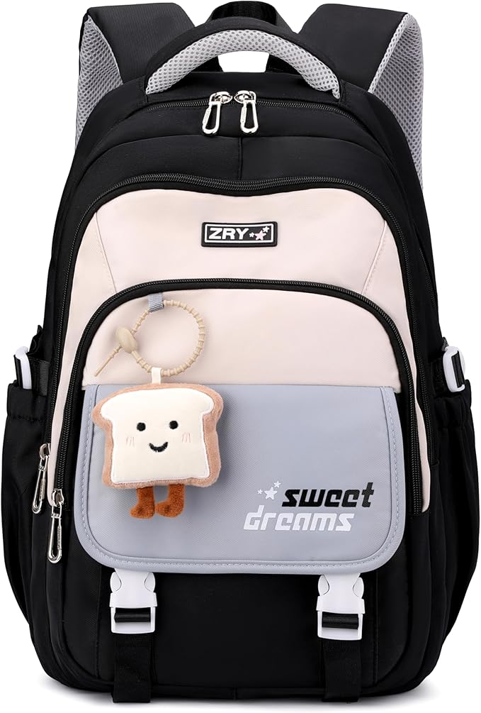 middle high school backpack for teen girls cute bookbag college student laptop backpack large capacity stylish travel daypack