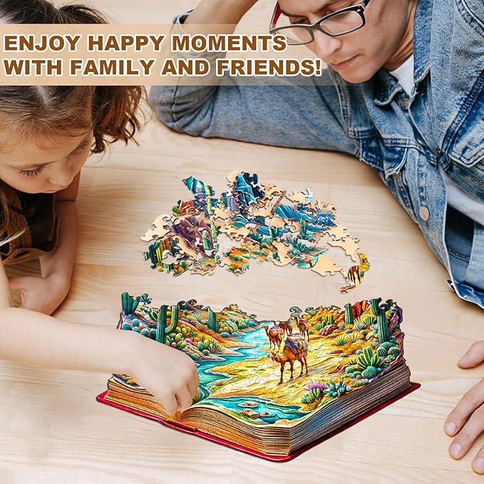 Wooden Puzzles for Adults, Wooden Jigsaw Puzzles for Adults Kids, Vibrant Wilderness Unique Shaped Wood Puzzles Adult, Creative Gifts for Friends Family Game, Home Decor(11.4 * 10.6in 170pcs)