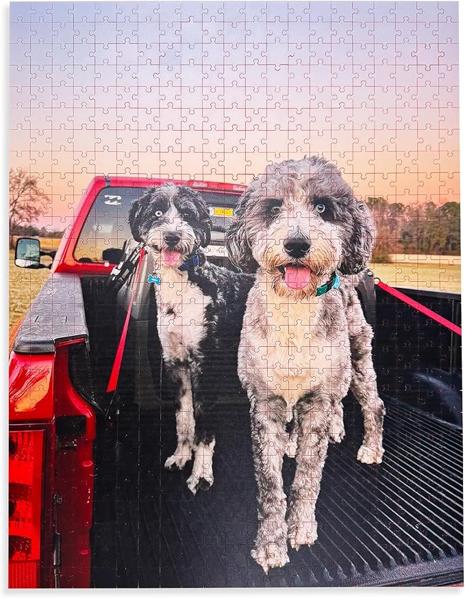 Custom Pet Photo Puzzle from Picture | Upload Your Photo and Choose Color | 567 Piece Personalized Puzzle for Dog Lover | Adults Teen Acrylic Puzzle Birthday Gifts for Men Women Preteen