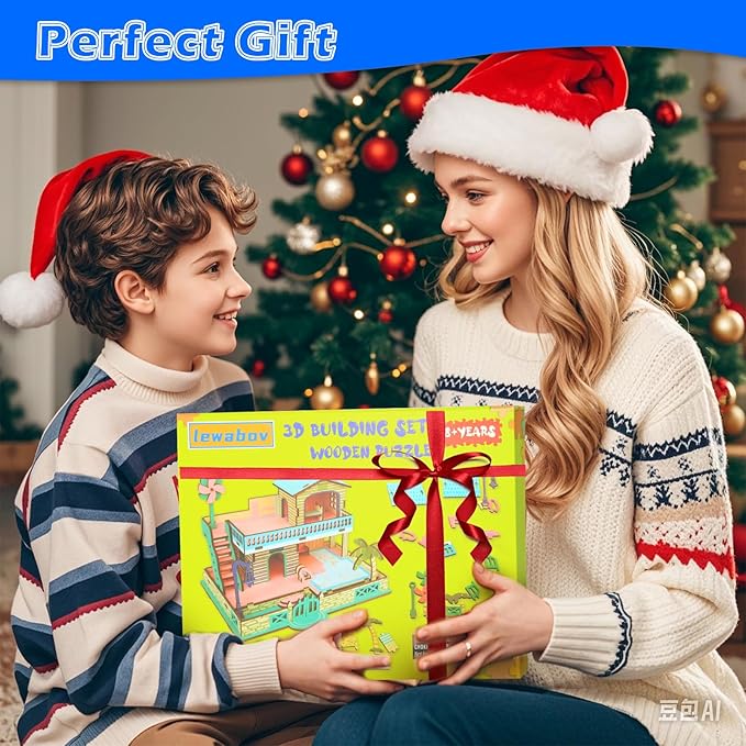 3D Wooden Puzzle,3D Architectural Model Building Set for Teens and Kids Ages 8+,Coffee Table Decor,Arts and Crafts for Kids. (2 Puzzles)