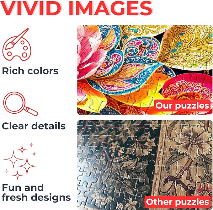 Woman and Horse Spiritual Illustration – 1000 Pieces Jigsaw Puzzle for Adults – Matte Finish, Soft Touch, Easy to Assemble, Tight Fit, Vivid Colors, Missing Pieces Service