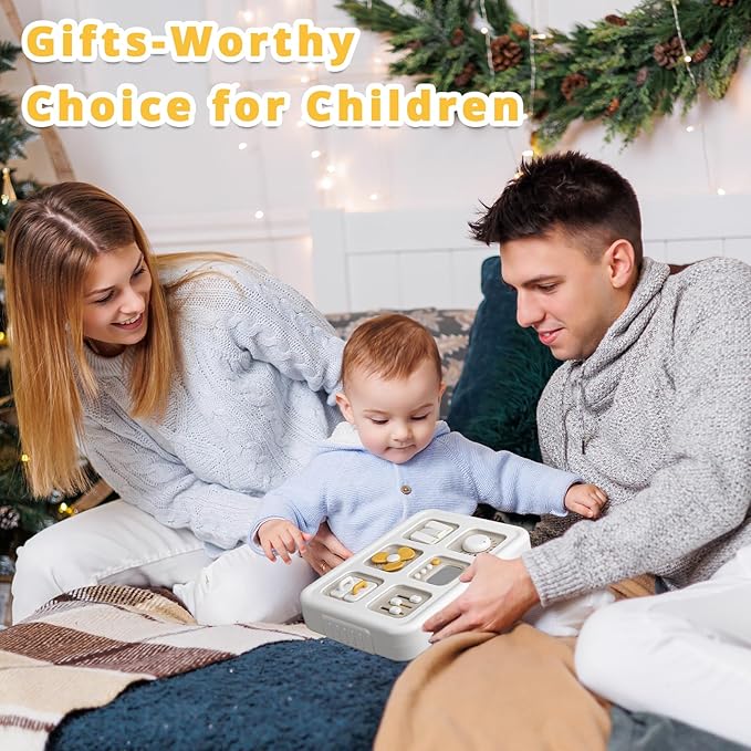 Baby Busy Board Cube, Toys for Boy Girl, Montessori Travel Toys for Toddlers, Learning Fine Motor Skills| Birthday Gifts for Infant Boys Girls