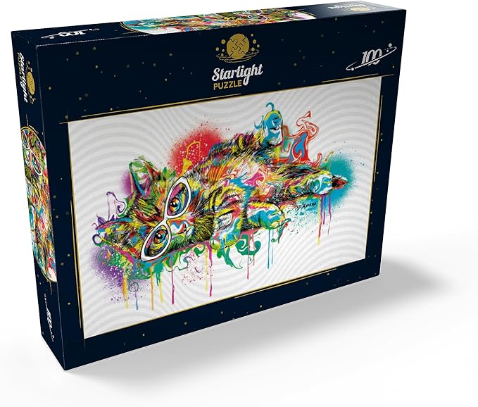 MyPuzzle Lazy Cat - Premium 100 Piece Jigsaw Puzzle for Adults