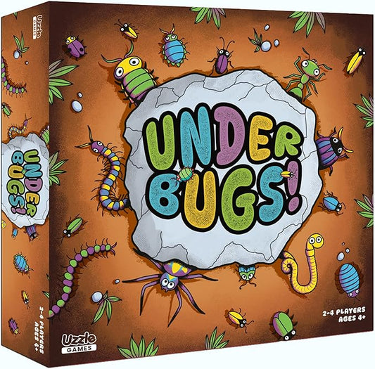 UnderBugs – Memory Card Game for Kids - Ages 4+ - Bug Matching Fun Family Game – 16 Rock, 20 Magnifying Glass Cards, Educational Puzzle Game for 2-4 Players