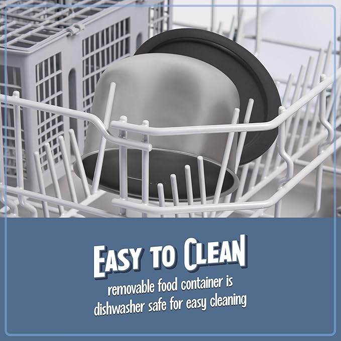 Nostalgia Portable 20-Ounce Electric Heated Lunch Box – Travel Size 2.5 Cup Capacity for Soup, Chili, and Leftovers – Leak Proof Silicone Sealed Lid, Foldable Carry Handle, Detachable Cord – Black