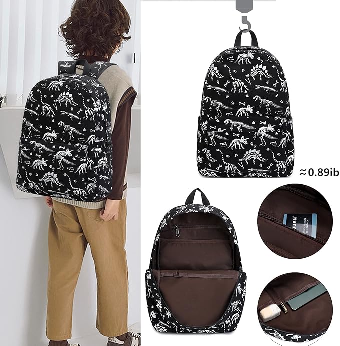 Kids School Backpack with Lunch Box for Boy Kindergarten BookBag School Bag Preschool Kindergarten Toddler Backpack (Luminous)
