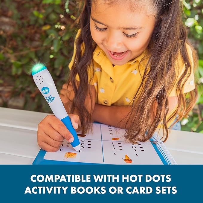 Educational Insights Hot Dots Light-Up Interactive Pen, Single Pen, Interactive Learning, Compatible With Any Hot Dots Set (Workbooks Not Included)
