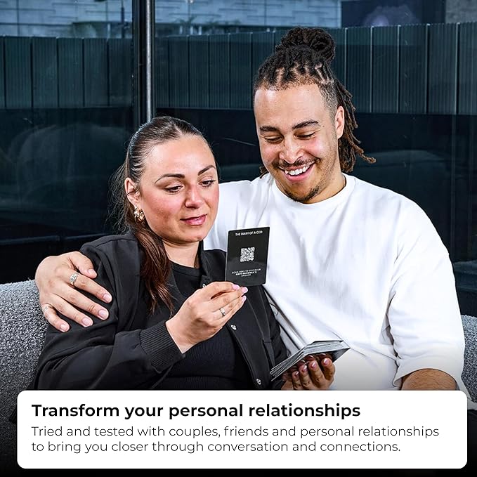 Conversation Cards by Steven Bartlett - 2nd Edition - Couples Card Game, Deep Question for Intimacy and Reconnection - Conversation Starters, Relationship & Date Night Cards