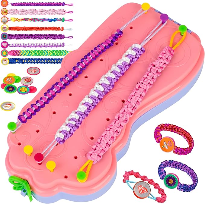 Friendship Bracelet Making Kit for Girls 8-12, Arts and Crafts Kits Toys for Girls, Best Chirsmas Gifts Ideas for 6 7 8 9 10 11 12 Years Old