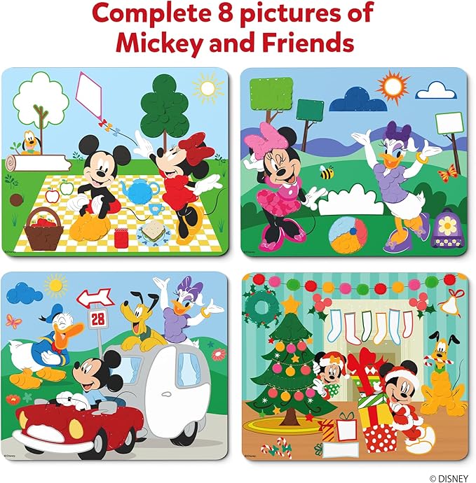 Skillmatics Dot It Sticker Art - Disney Mickey & Friends, Mess-Free Fun for Kids, 500+ Stickers, Craft Kits, DIY Scrapbooking Activity, Travel Toys, Gifts for Boys & Girls Ages 3, 4, 5, 6, 7