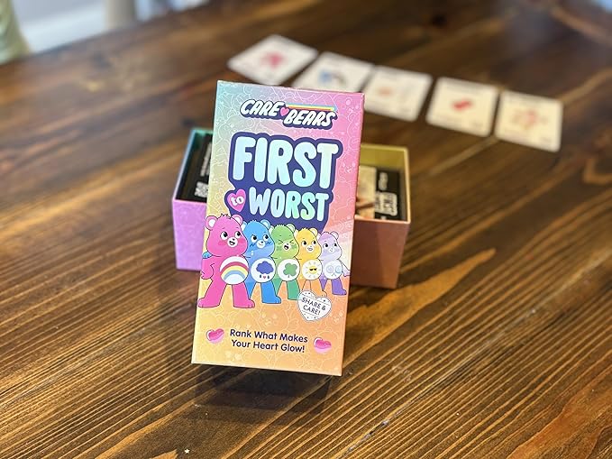 Care Bears Family Party Game - The Card Game About How Your Friends & Family Rank Things - for Kids, Tweens, Teens, Families, Kidult, Groups and Fun Parties with Polarizing Priorities