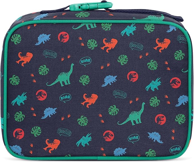 Simple Modern Jurassic Park Kids Lunch Box for Toddler | Reusable Insulated Bag for Girls | Meal Containers for School with Exterior and Interior Pockets | Hadley Collection | Jurassic Dinosaur Roar