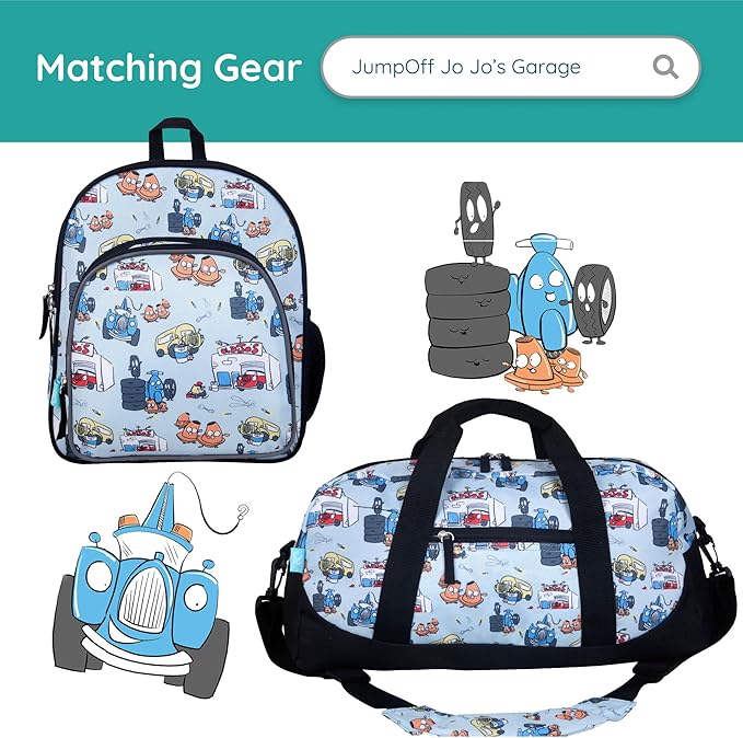 Wildkin JumpOff Jo Insulated Lunch Box – Durable, Reusable for Kids – Jo's Garage