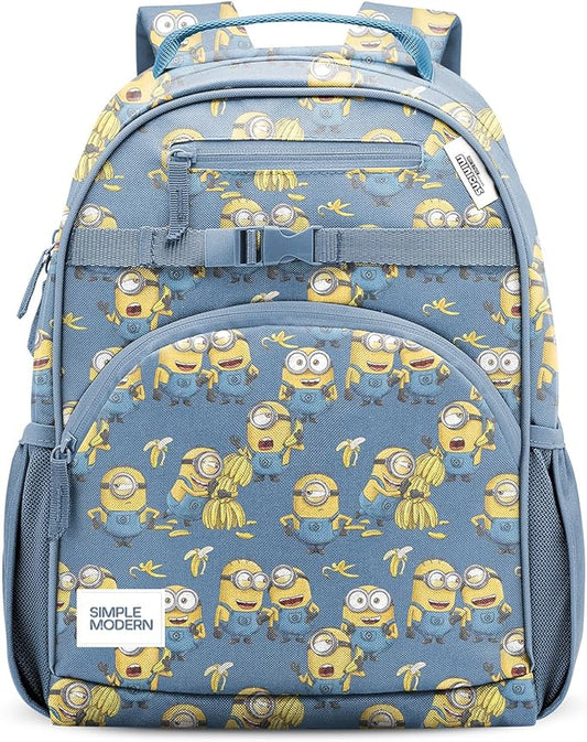 Simple Modern Large Minions Despicable Me Kids Backpack for School Girls and Boys | Elementary Backpack for Teen | Fletcher Collection | Kids - 16" tall | Minions Unite