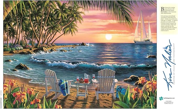 Buffalo Games - Kim Norlien - Summertime - 500 Piece Jigsaw Puzzle For Adults -Challenging Puzzle Perfect for Game Nights - Finished Size is 21.25 x 15.00