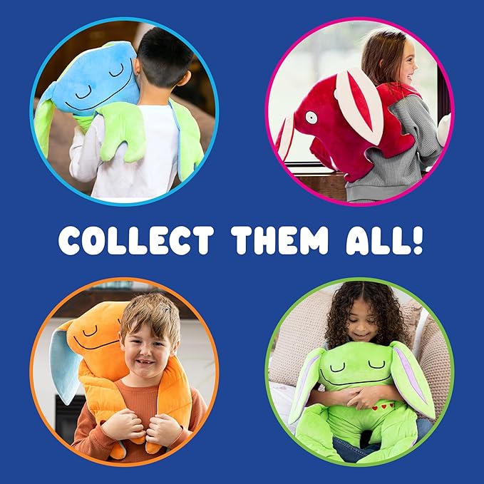 Weighted Plush Toy – Machine Washable Calming Stuffed Animal for Kids – Arms and Body are Weighted to Give a Realistic Hug – Soft Companion for Playtime, Naptime & Travel (Zeek)