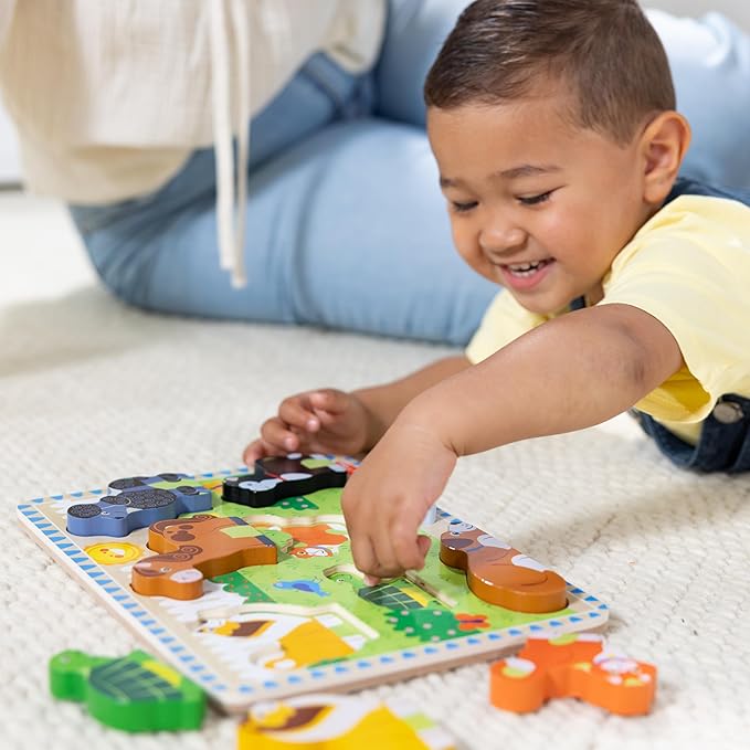 Melissa & Doug Pets Wooden Chunky Puzzle (8 pcs)