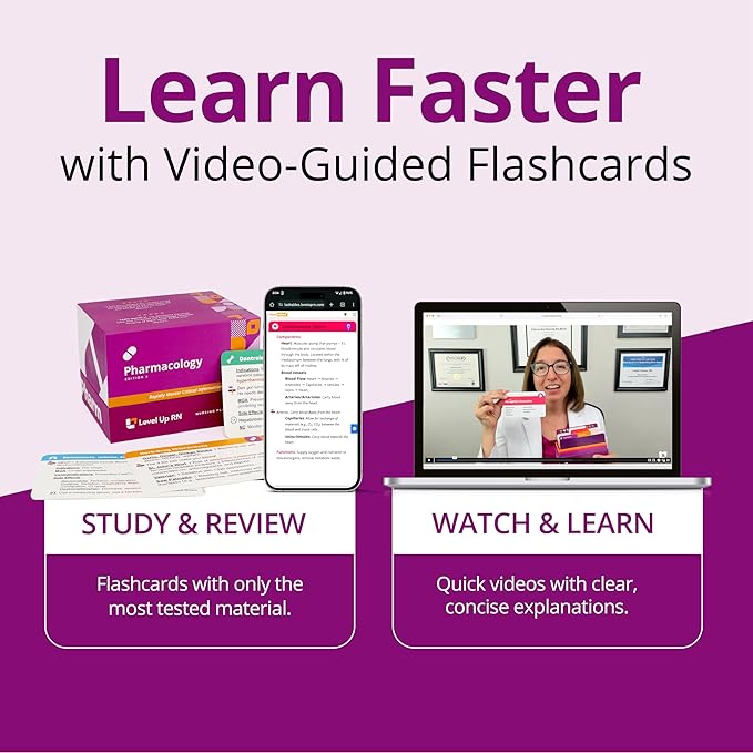 Ultimate Nursing School Survival Kit – Over 1900 Flash Cards – No Fluff – Covers 11 Core Nursing School Subjects – Only Essential 2025-2026 NCLEX ATI HESI Tested Info