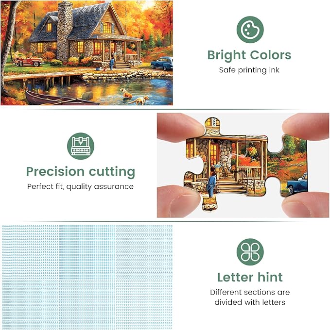 300 Piece Puzzles for Adult Jigsaw Puzzles Yellow Forest Boat Puzzle 300 Pieces Jigsaw Puzzles for Adult Kids Elderly Family Challenging Puzzles Game Home Decor Gift Toy 20.5x15IN