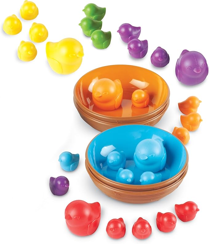 Learning Resources Birds in a Nest Sorting Set, Fine Motor Toy