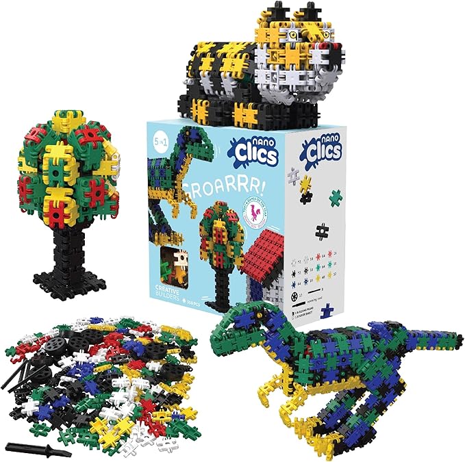 Nano Clics Creative Builders 500, Construction Toys for Children Ages 8 and up, Creative Educational Toys in a 500 Piece Set, Building Blocks for Girls and Boys, Durable Toys
