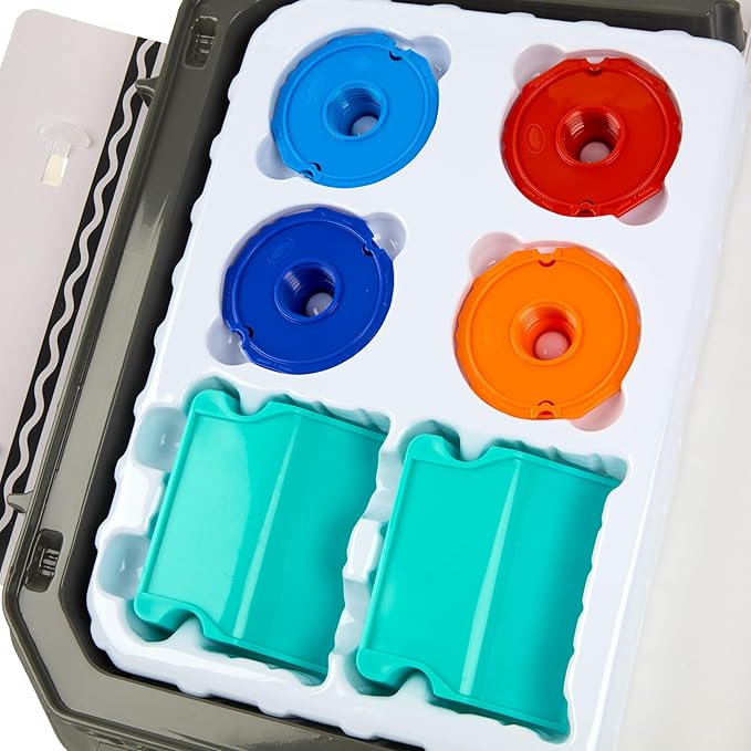 Crayola Colourwhirls Battle Arena Set, DIY Gyro Spin Art Toy, 4 Battling Spinning Tops for Kids, Recess Toys & Games, Gift for Kids, Ages 6+