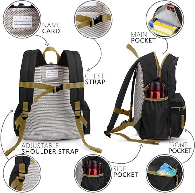 Kids Backpacks For Girls & Boys, Kindergarten to Elementary School, Bookbag Backpack - 17" H, For Kids 10+ XL