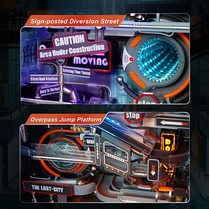 ROKR 3D Puzzles Building Toy Sets Marble Run Model Kits for Adults, DIY Hobbies for Men Women (Parallel World MR01S)