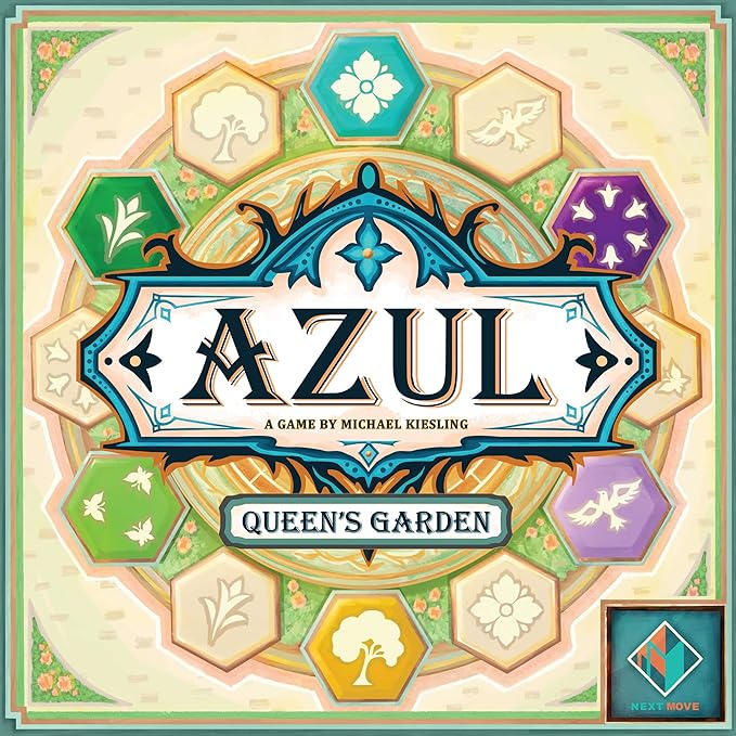 Asmodee Azul Queen's Garden Board Game - Create a Royal Paradise, Mosaic Tile Placement Strategy Game for Kids & Adults, Ages 10+, 2-4 Players, 45-60 Minute Playtime