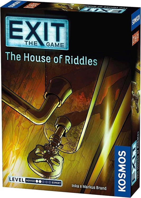 The House of Riddles | Exit: The Game - A Kosmos Game from Thames & Kosmos | Family-Friendly, Card-Based At-Home Escape Room Experience for 1 To 4 Players, Ages 10+, Multi-colored