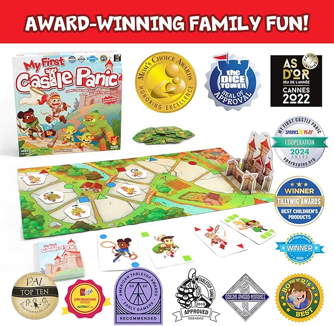 My First Castle Panic Board Game for Kids 4+ | Cooperative & Educational Fun | Teaches Strategy & Teamwork