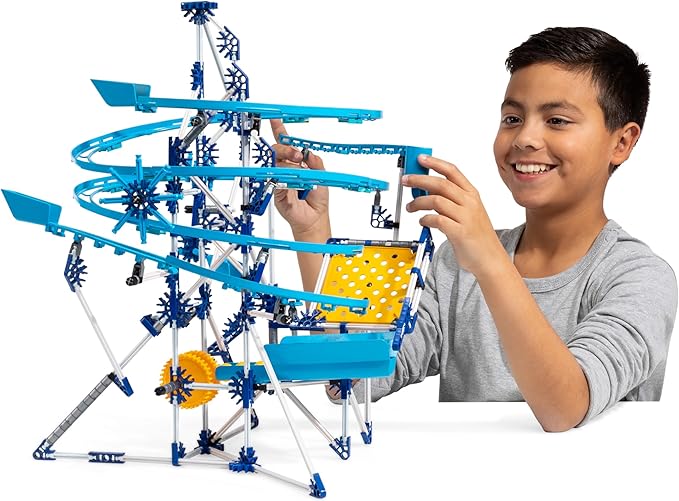 K'NEX - Marble Coaster Run with Motor‚ 504 Pieces, STEM Building, Kid Construction Set‚ Ages 8+
