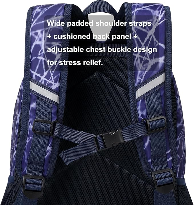 JIANYA Backpack for Boys, Kids Backpacks for School Elementary Childern's School Bag for Boy, Royal Blue