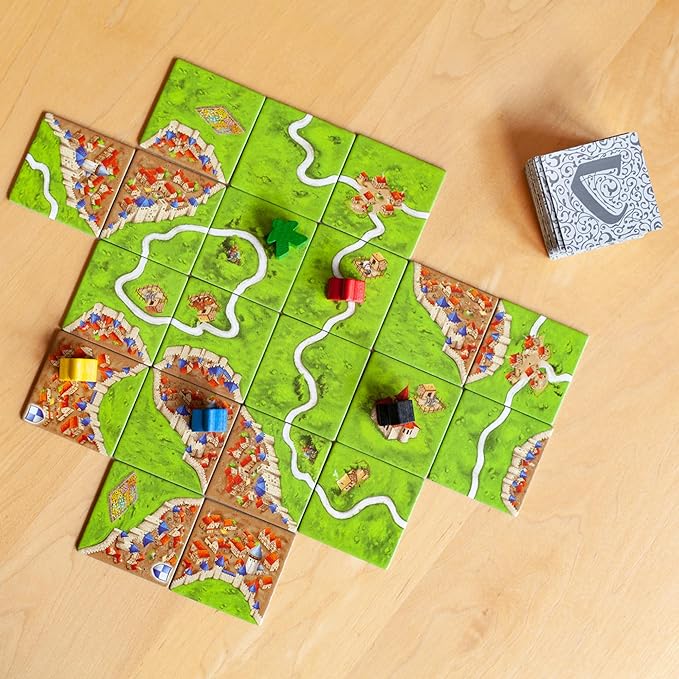 Asmodee Carcassonne Board Game - Classic Tile-Laying Strategy Game, Family Fun Medieval Adventure for Kids & Adults, Ages 7+, 2-5 Players, 35 Minute Playtime