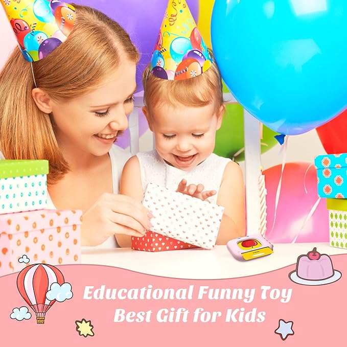 Bilingual Spanish Talking Flash Cards for Toddlers 1-3, Pocket Speech Learning Toys with 224 Sight Words, Toddler Toys for Ages 1 2 3 4 5 Years Old Autism Sensory Montessori Gift