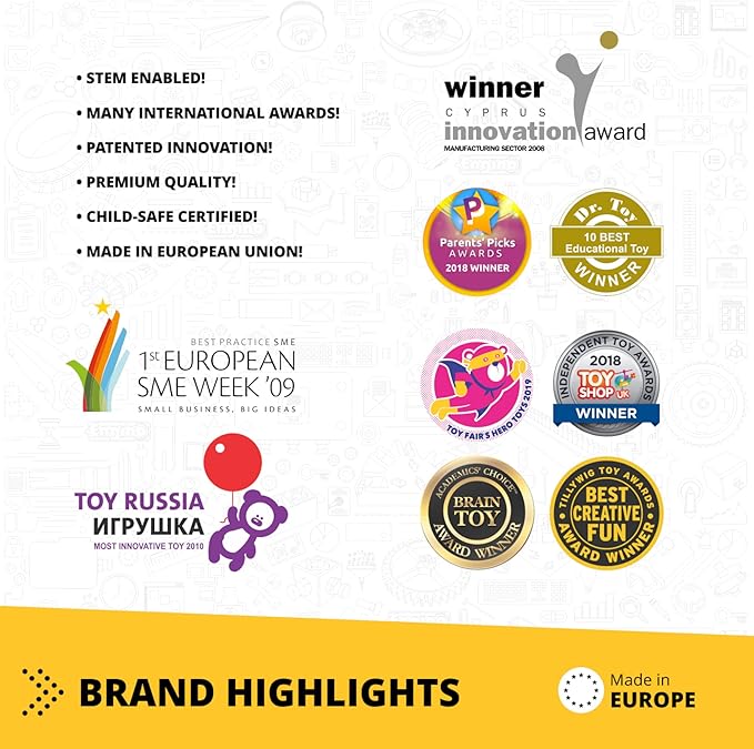 Engino- Creative Builder STEM Project, 20 Multimodel Set, Building Toys for Kids 6+, STEM Engineering Kit, Building Kit for Young Invetors, Gift for Boys & Girls