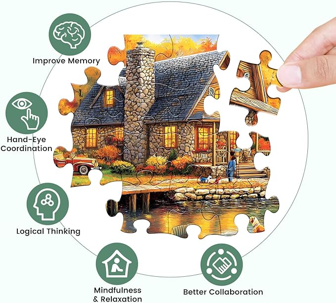 300 Piece Puzzles for Adult Jigsaw Puzzles Yellow Forest Boat Puzzle 300 Pieces Jigsaw Puzzles for Adult Kids Elderly Family Challenging Puzzles Game Home Decor Gift Toy 20.5x15IN