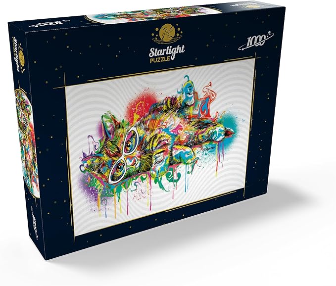 MyPuzzle Lazy Cat - Premium 1000 Piece Jigsaw Puzzle for Adults