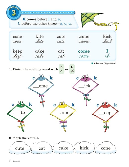 Spelling and Poetry 1 - Abeka 1st Grade 1 Spelling and Poetry Student Work Book