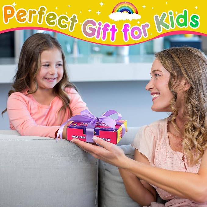 Rainbow Scratch Paper, 100 PCS Scratch Notes with Reusable Cleaner Tool, Mess-Free Art Crafts for Kids Boys & Girls Ages 4-8, Gifts Classroom Prizes Supplies School Birthday Party Travel Toy