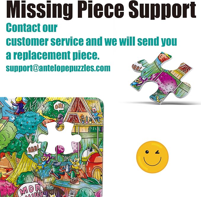 Antelope - 1000 Piece Puzzle for Adults, Cat Campsite Jigsaw Puzzles 1000 Pieces, High Resolution, Matte Finish, Smooth Edging, No Dust Creative Artistic Puzzle