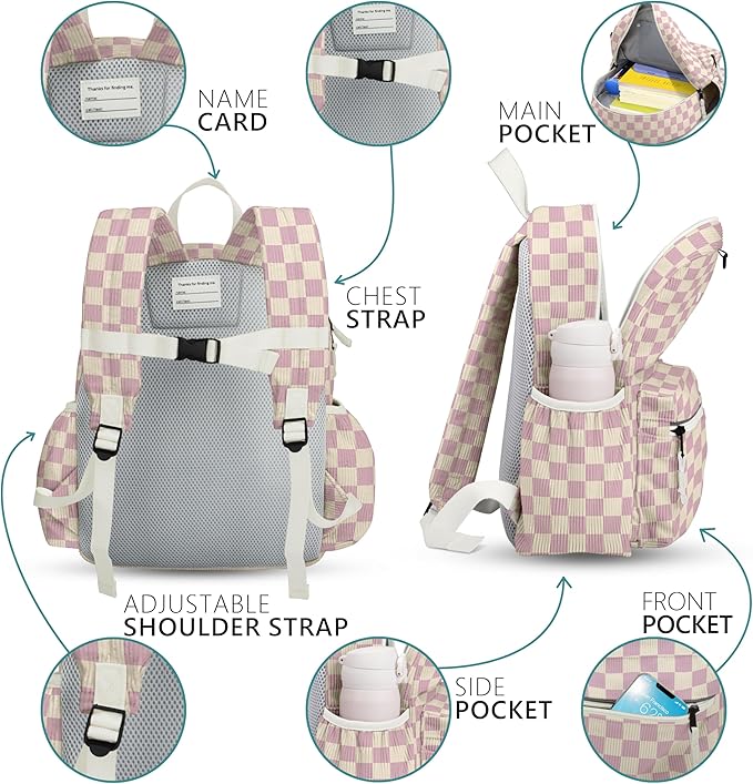 Corduroy Toddler Backpack for Girls 2-5: Preschool Backpack for Girls