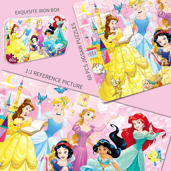 60 Piece Kids Puzzles, Puzzle for Kids Ages for 5,6,7,8,9,10,11,12 Boys and Girls Toy Puzzles