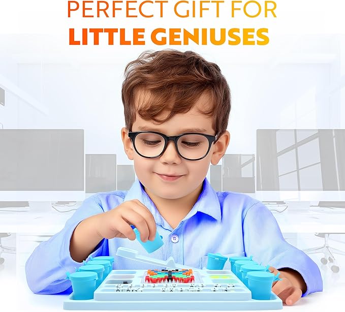 Playz My First Coding & Computer Science Kit - Learn About Binary Codes, Encryption, Algorithms & Pixelation Through Fun Puzzling Activities Without Using a Computer for Boys, Girls, Teenagers, Kids