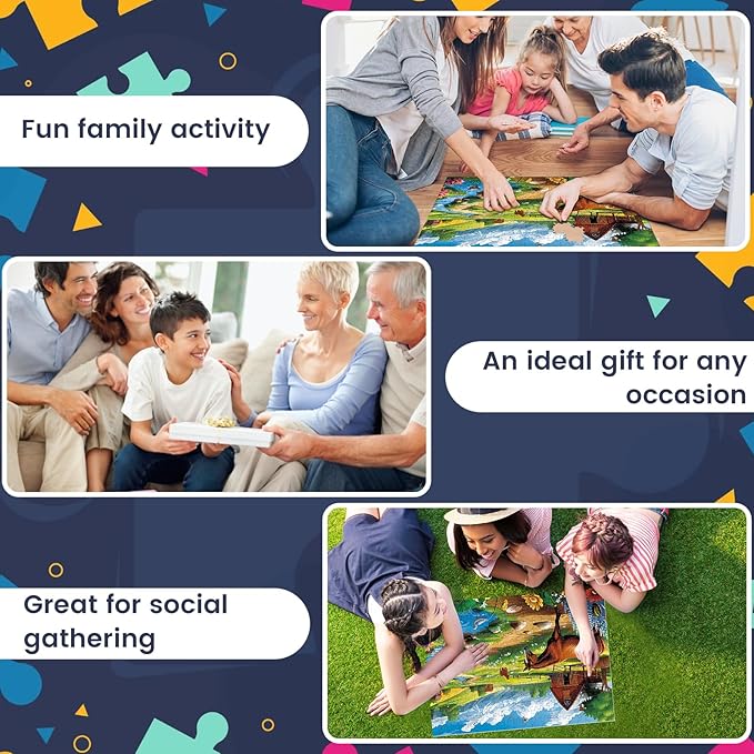 300 Pieces Puzzles for Adults WSCXSC Jigsaw Puzzles Games Brain Teaser Thick Paper Animals Puzzles Pieces Fit Together Challenging Puzzle for Adult Children Elderly Gift Toy 20.5 x 15 in